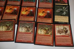 MTG 15x goblins urza's saga playset red magic card lot MP - Image 3