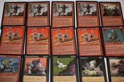 MTG 15x Mercadian masques shock troops urza's playset red magic card lot MP - Image 1