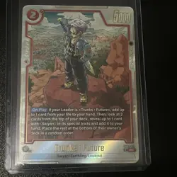Trunks : Future SB02-010 Alternate Art Manga Booster 02 Dragon Ball Card English - Image 1