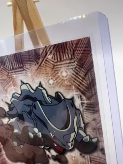 Rhyhorn #111 Topps TV Animation Edition Blue Logo Non Holo Pokemon Card - LP - Image 3