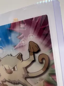 Mankey #56 Topps TV Animation Edition Blue Logo Non Holo Pokemon Card - LP - Image 3