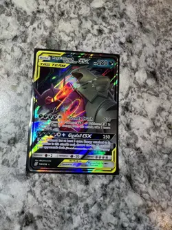 Mega Sableye & Tyranitar GX 126/236 Sun & Moon Tag Team Unified Minds Holo Card - Image 3