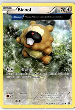 Pokemon Bidoof 117/160 - Primal Clash - Uncommon Near Mint English - Image 1