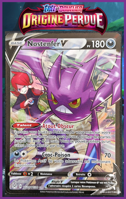 Carte Pokemon Nostenfer V TG20/TG30 EB11 Origine Perdue Epee Et Bouclier FRA - Image 1