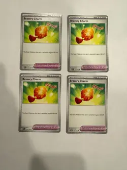[4x Playset] Bravery Charm 173/193 - SV02: Paldea Evolved (PAL) - Pokemon TCG - Image 1