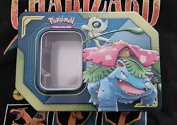 Pokemon TCG SM Team Up Celebi & Venusaur GX - 2019 - *EMPTY* (Metal Tin only) - Image 1