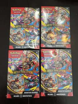 SEALED Pokemon Mega Evolutions Booster Bundle - Lot Of 4 - Image 2
