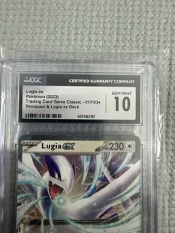 CGC Gem Mint 10 Lugia ex 017/034 Classic Venusaur Deck Holo Pokemon 2023 TCG - Image 2