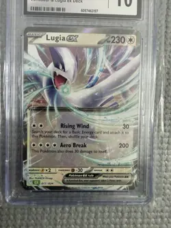 CGC Gem Mint 10 Lugia ex 017/034 Classic Venusaur Deck Holo Pokemon 2023 TCG - Image 3