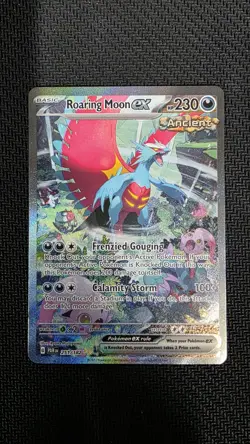 Pokemon TCG Roaring Moon ex 251/182 Paradox Rift Special Illustration - Image 1
