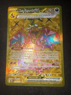 🔥Pokemon Charizard EX Obsidian Flames #228/197 Gold Hyper Rare Pack Fresh! 👀 - Image 1