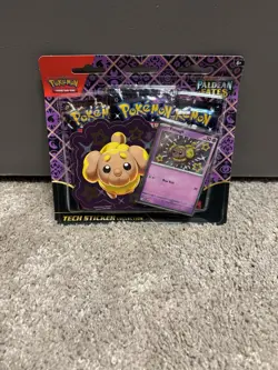 Pokemon Paldean Fates Tech Sticker Collection 3 Booster Pack Blisters - Image 1
