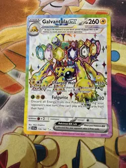 Pokemon TCG: Galvantula EX Ultra Rare SV07: Stellar Crown 159/142 NM - Image 1
