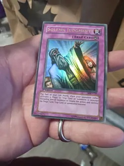 Yugioh Solemn Judgment 1st Edition MRD-127 Ultra Rare Mint! - Image 1