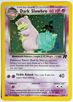 Pokemon TCG Dark Slowbro Rare Holo Card #12/82 Team Rocket - Image 1