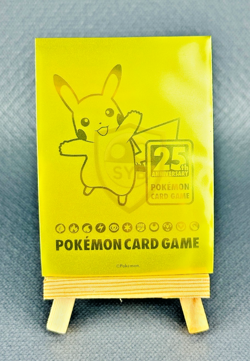 X1 sleeve Pikachu 25th Anniversary Golden Box Pokemon Center Card Game Originale - Image 1