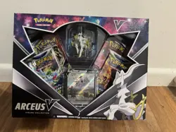Pokemon Card Sealed Arceus V Figure Collection Cosmic Eclipse Brilliant Stars - Image 1