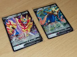 Zacian V SWSH018 & Zamazenta V SWSH019 Promo Cards Sword And Shield Pokemon TCG - Image 1