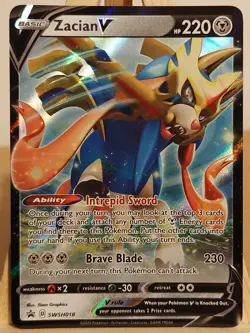 Zacian V SWSH018 & Zamazenta V SWSH019 Promo Cards Sword And Shield Pokemon TCG - Image 4