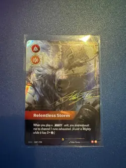 Riftbound Volibear - Relentless Storm Overnumbered Signature Card 300*/298 - Image 1