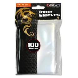 (100 Pack) BCW Standard Inner Card Sleeves 64x89mm MTG Pokemon - Image 1
