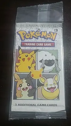 SEALED 25th Anniversary General Mills Pokemon Cereal 3 Card Booster Pack - Image 1