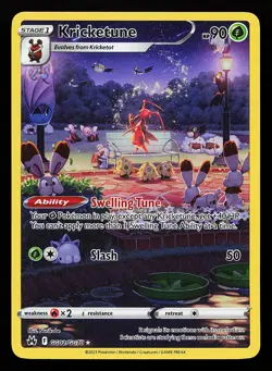 Kricketune GG02/GG70 Ultra Rare Crown Zenith Pokemon Card - Image 1