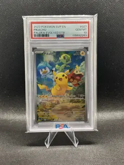 Pikachu 027 Sv: Scarlet & Violet Promo Cards Holo PSA 10 - Image 1