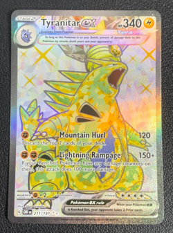 Tyranitar ex 211/197 Obsidian Flames Full Art Ultra Rare Pokemon TCG Card NM - Image 1