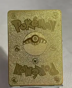 Pokemon - Pikachu Golden Metal Card - Display Only - Image 2