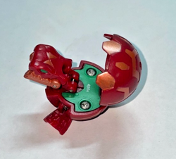 Bakugan Juggernoid B1 Classic Pyrus 400G Battle Brawlers W/Card RARE - Image 2