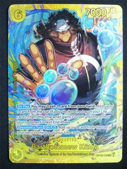 Bartholomew Kuma OP12-119 SEC - One Piece Card #4J - Image 1