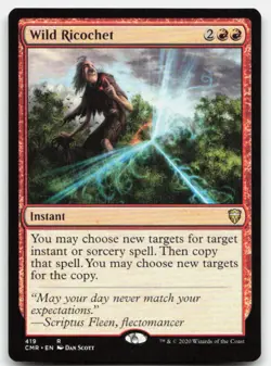 MTG Wild Ricochet R Commander Legends 419 LP - Image 1
