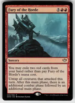 MTG Duel Decks: Speed vs. Cunning #30 Fury of the Horde Lightly played tcg - Image 1