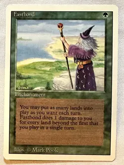 Fastbond - 1994 Magic the Gathering MTG Revised - Near Mint - Free Shipping! - Image 1
