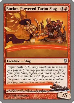 Rocket-Powered Turbo Slug 1x MtG Unhinged UNH SP/NM - Image 1