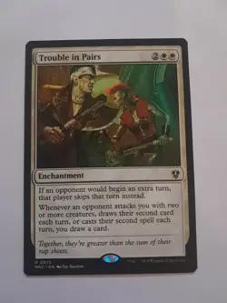 Trouble in Pairs NM/M Murders at Karlov Manor Commander MTG MAGIC THE GATHERING - Image 1