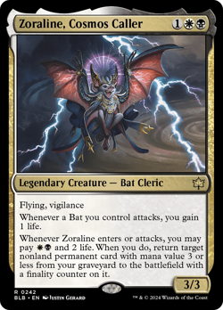 x1 Zoraline, Cosmos Caller BLB Bloomburrow MTG 242 RARE M/NM 1x - Image 1
