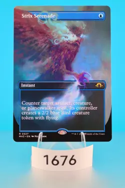 MTG Strix Serenade (Borderless) Modern Horizons 3 Regular #327 - Image 1