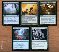 Set of 5 Green Instant Fog Spells *NM* (English Magic the Gathering MTG) - Image 1