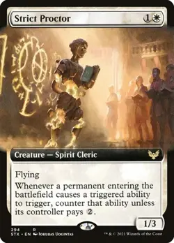 Strict Proctor - Foil Extended Art STX NM MTG - Image 1