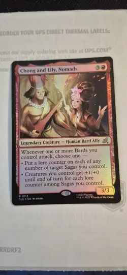x1 Chong and Lily, Nomads - Foil R MTG Avatar: The Last Airbender: Eternal M/NM, - Image 1