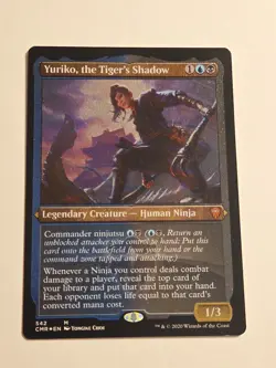 Yuriko, the Tiger's Shadow (Etched) FOIL X1 CMM MTG Commander Masters - Image 1