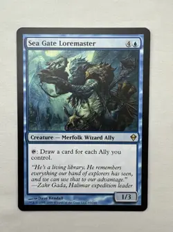 Sea Gate Loremaster x1 MTG Zendikar 1x Magic Excellent Light Play EX LP - Image 1