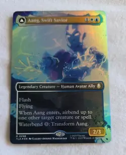 Aang, Swift Savior (0298) (Borderless) Avatar: The Last Airbender Foil - Image 1