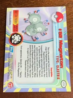 2000 Topps Pokemon TV #82 Magneton Silver Foil (C) FREE COMBINED SHIP - Image 2
