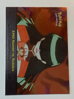2000 Topps Pokemon TV #EP23 Haunter vs. Kadabra (C) Silver Foil - Image 1