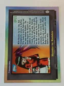 2000 Topps Pokemon TV #EP23 Haunter vs. Kadabra (C) Silver Foil - Image 2