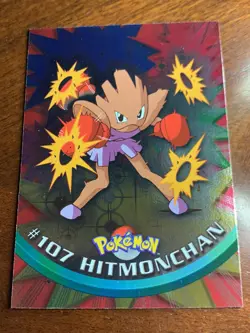 2000 Topps Pokemon TV #107 Hitmonchan Silver Foil FREE COMBINED SHIP - Image 1
