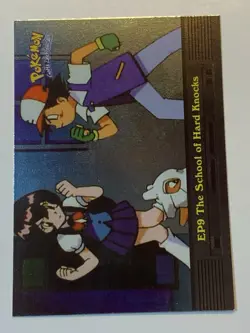 2000 Topps Pokemon TV #EP9 The School of Hard Knocks (C) Silver Foil - Image 1